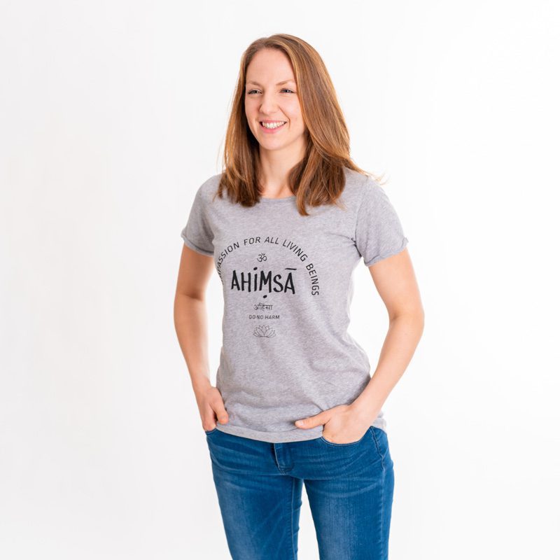 Ahimsa - Róka - T-Shirt Róka clothing – - Frauen fair
