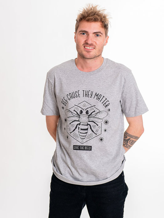 "BEEcause they matter" - Männer T-Shirt 