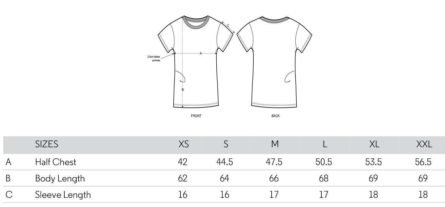 Maßtabelle Being Vegan Rocks - Frauen T-Shirt