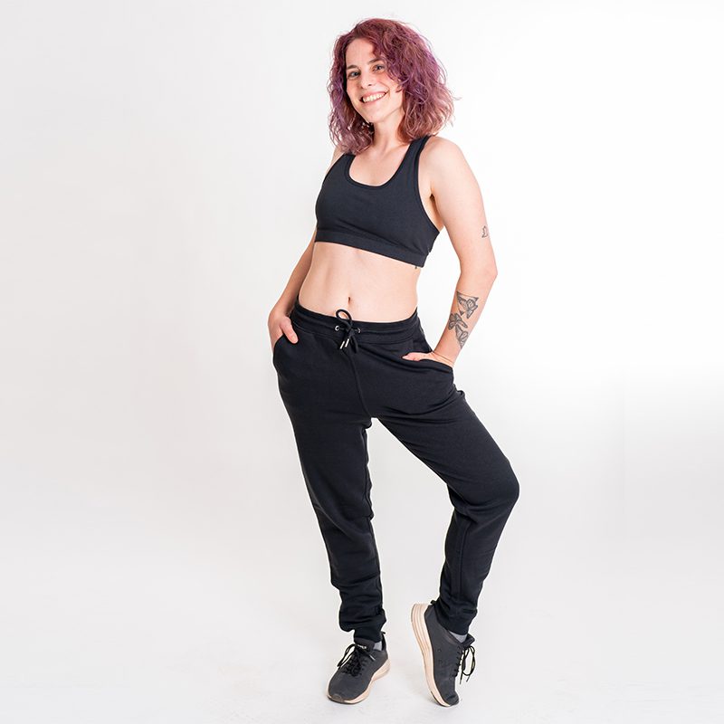 Jogginghose lässig - Unisex - schwarz