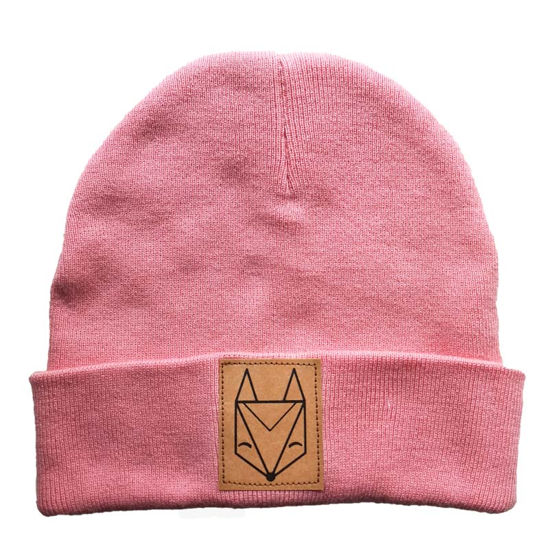 Mütze mit Fuchs Logo Patch Rosa