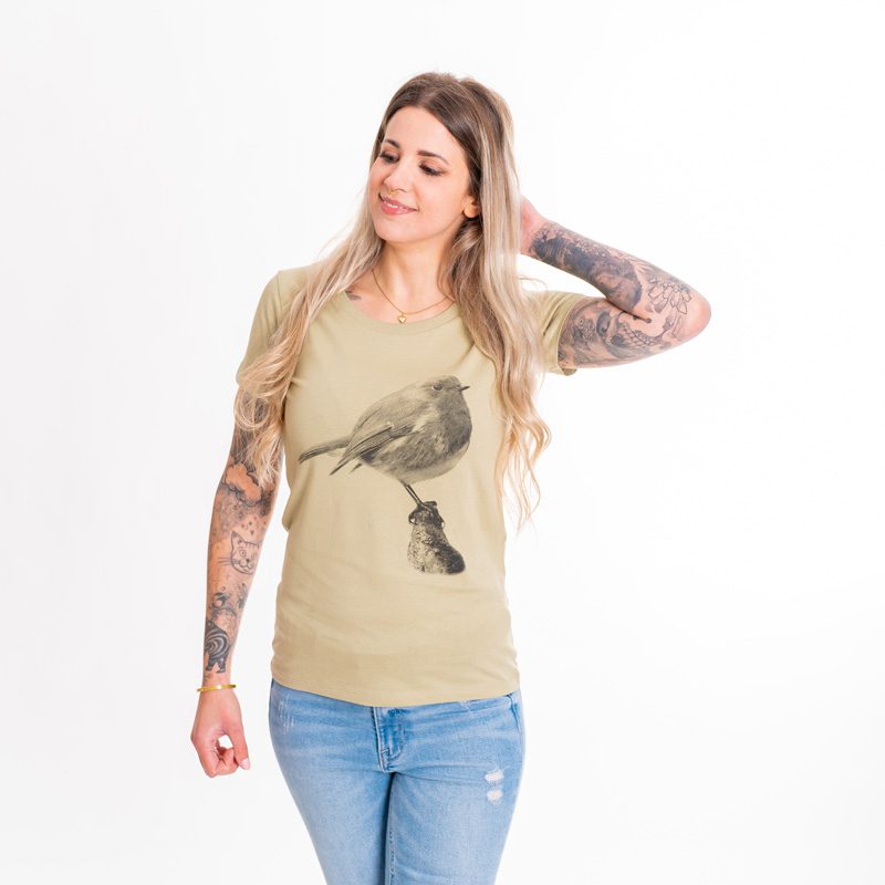 Waldtiere "Das Rotkehlchen" - Frauen T-Shirt 
