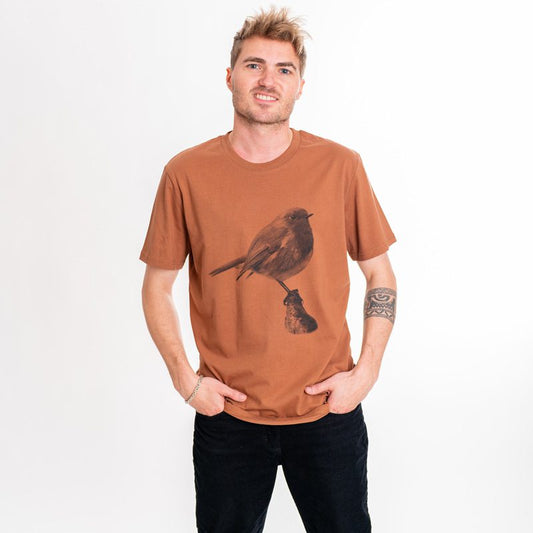 Waldtiere "Das Rotkehlchen" - Unisex T-Shirt 