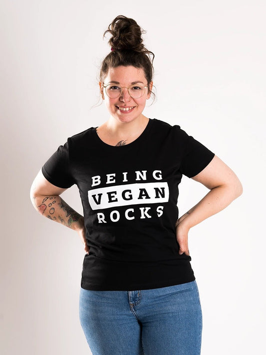 Being Vegan Rocks - Frauen T - Shirt - Róka - fair clothing