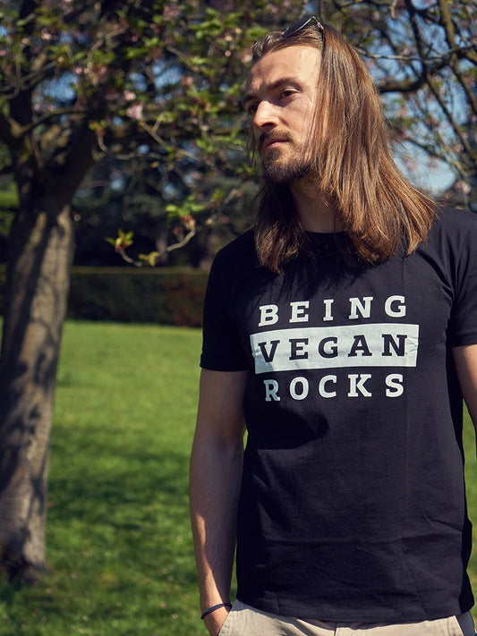 Being Vegan Rocks - Unisex T - Shirt - Róka - fair clothing