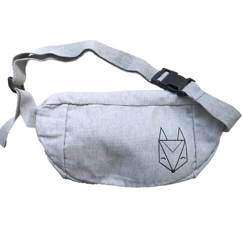 Canvas Hip Bag / Bauchtasche "Heart" - Róka - fair clothing