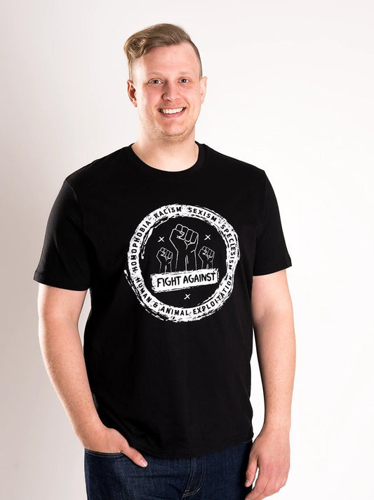 "fight against" - Unisex T - Shirt - Róka - fair clothing