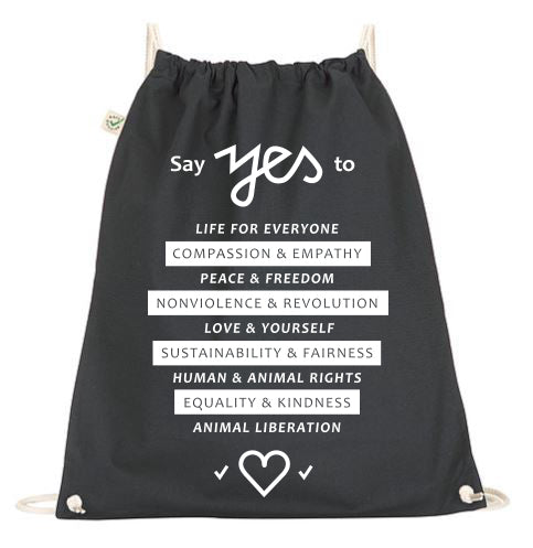 Gymbag - "say yes" - Róka - fair clothing