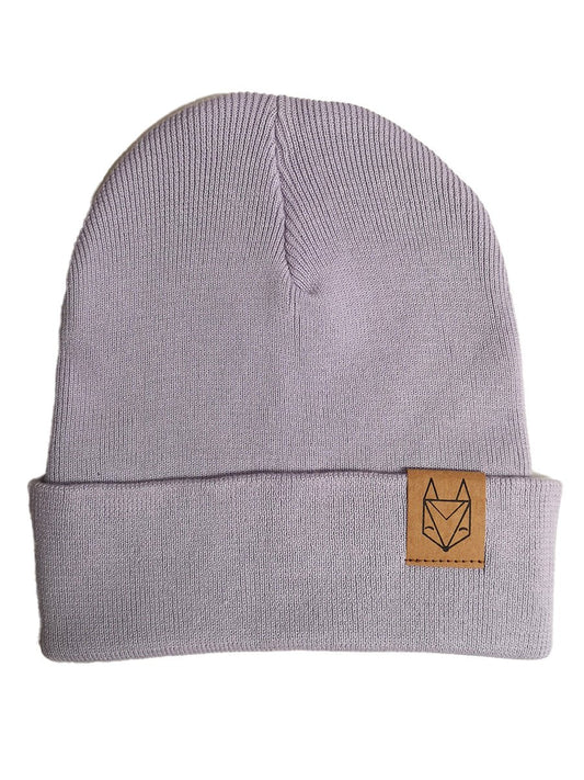 2.0 Rib Beanie - Fuchs Logo Patch klein Lavendel