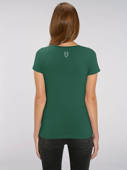 Basic Frauenshirt mit Logodruck - Róka - fair clothing