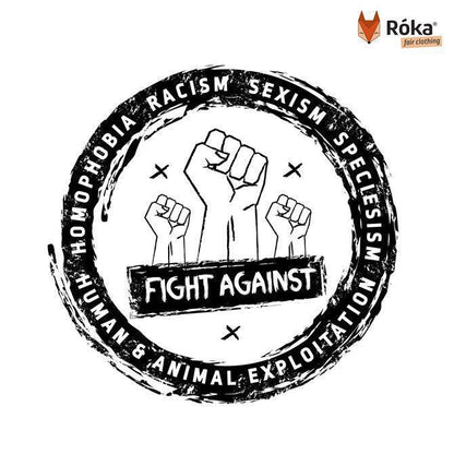 "fight against" - Unisex T-Shirt - Róka - fair clothing