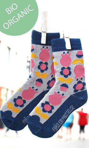 Fräulein Prusselise - Bio Kindersocken - Tulpe 