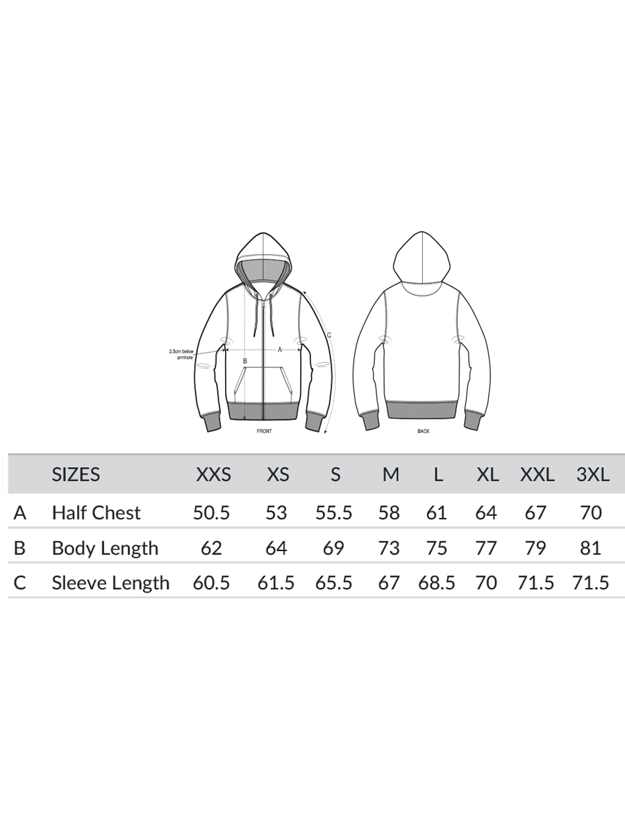 Sherpa Zip Hoodie - unisex - Róka - fair clothing