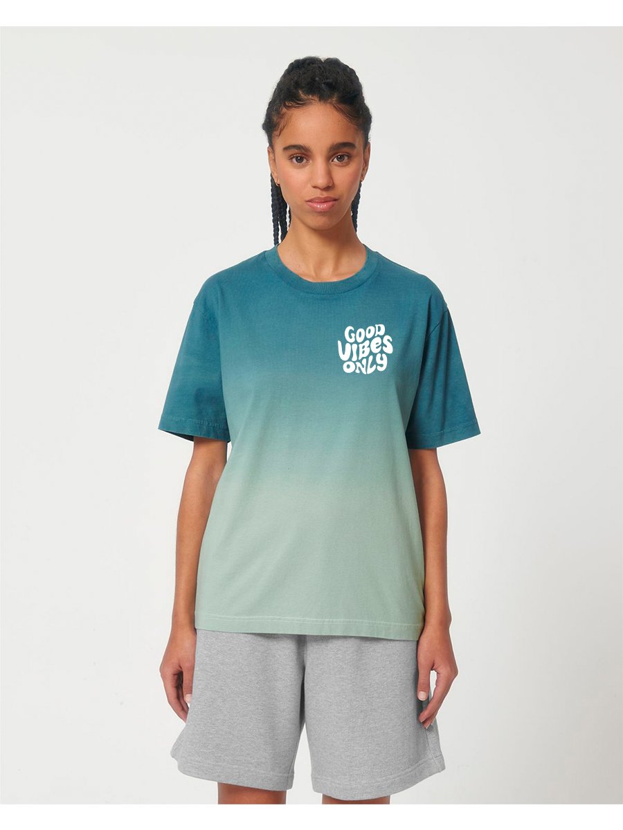 T-Shirt Unisex - dip dyed - Róka - fair clothing