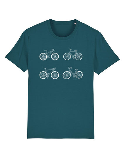 Unisex T-Shirt - Fahrräder Petrol
