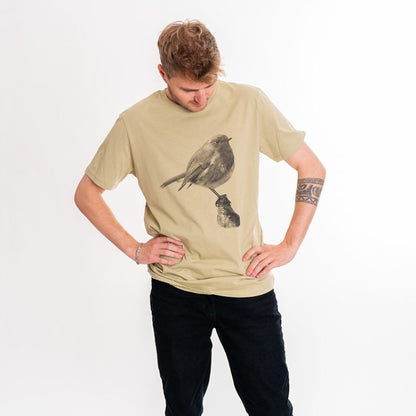 Waldtiere "Das Rotkehlchen" - Unisex T-Shirt - Róka - fair clothing