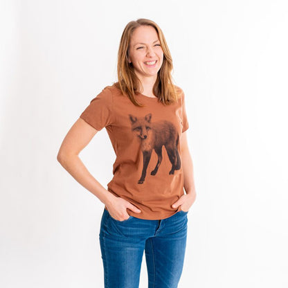 Waldtiere "Der Fuchs" - Frauen T-Shirt - Róka - fair clothing
